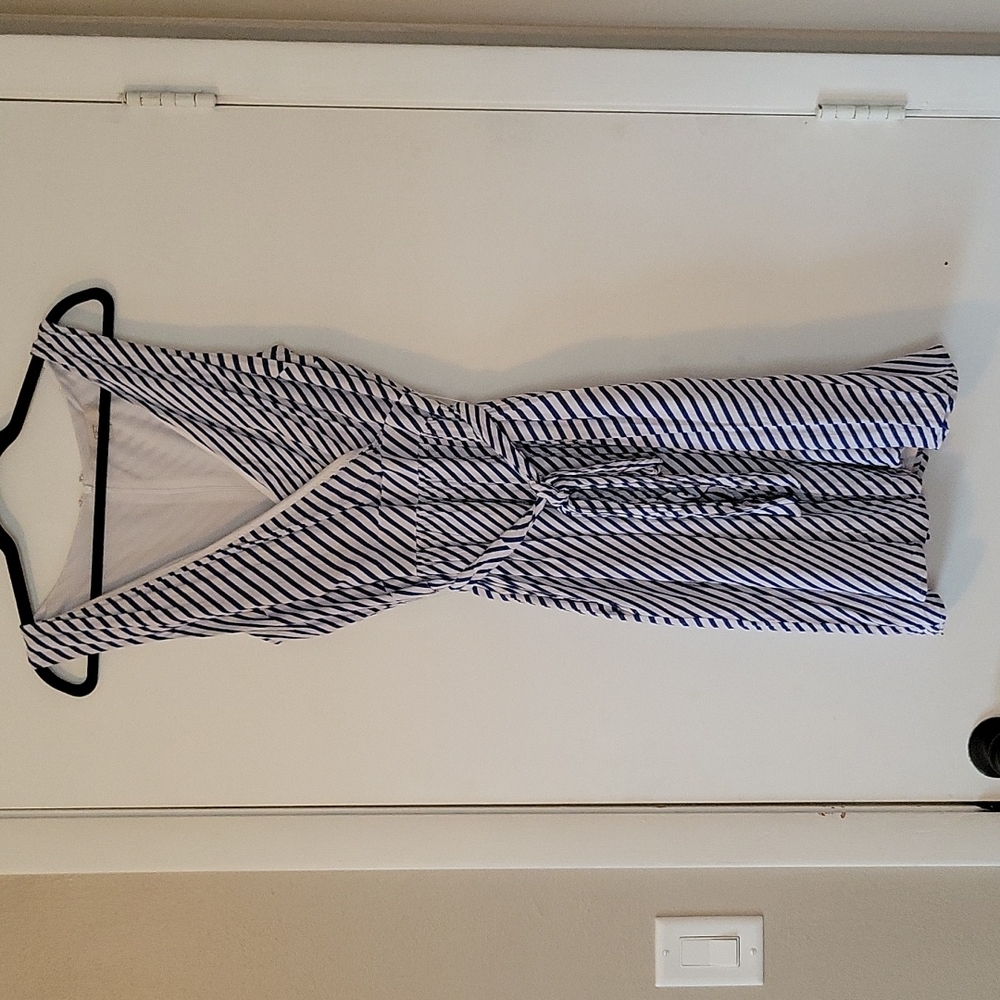 Striped Wrap Dress